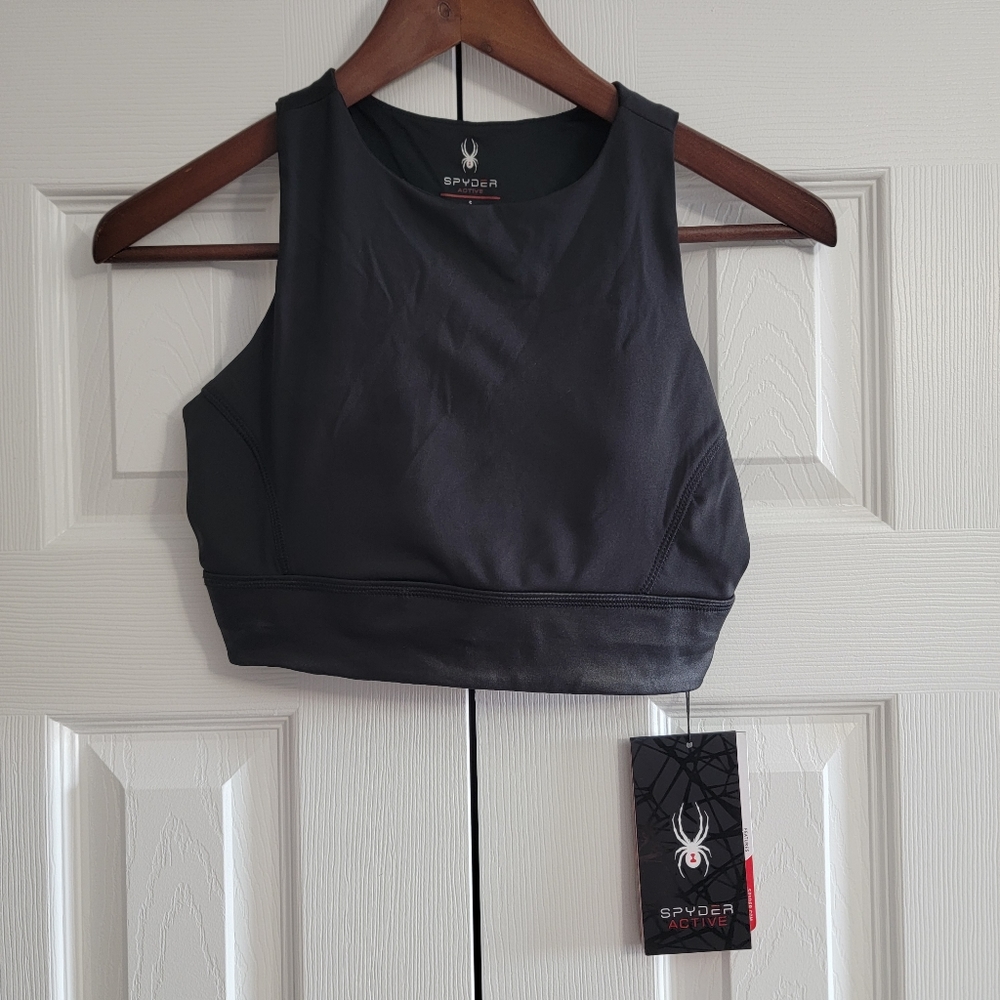 Spyder Women’s Sports Bra Black Activewear Size Small NWT - Picture 3 of 10